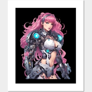 Synthetic Soul Robotic Girl Posters and Art